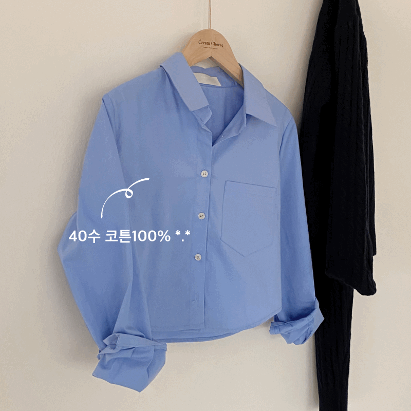 [주문폭주] 카오 크롭 셔츠,남방 블라우스 - nb